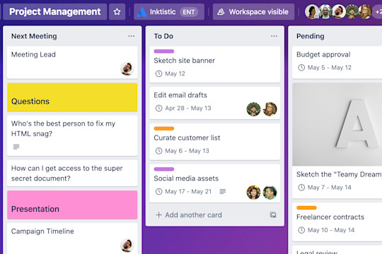 An image of a project plan that project management can use to improve their teams workflow.